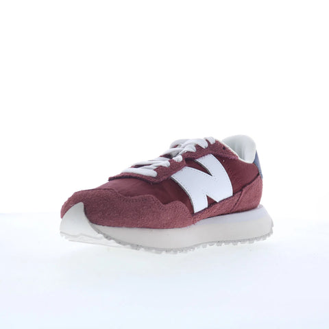 New Balance 237 WS237RW Womens Red Suede Lifestyle Sneakers Shoes