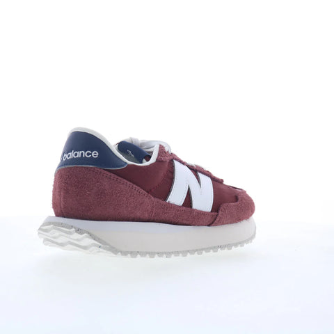 New Balance 237 WS237RW Womens Red Suede Lifestyle Sneakers Shoes