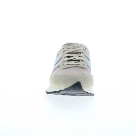 New Balance 237 WS237ST Womens Beige Leather Lace Up Lifestyle Sneakers Shoes