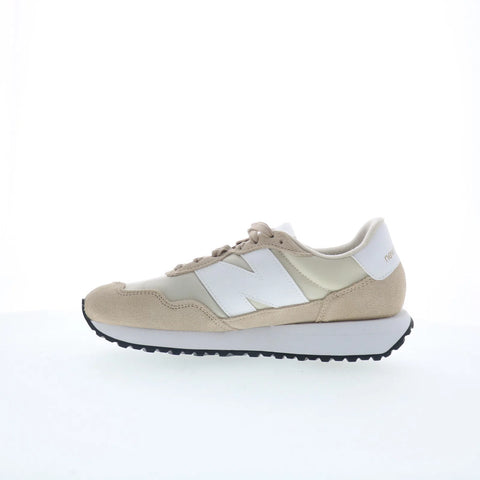 New Balance 237 WS237YB Womens Beige Suede Lace Up Lifestyle Sneakers Shoes