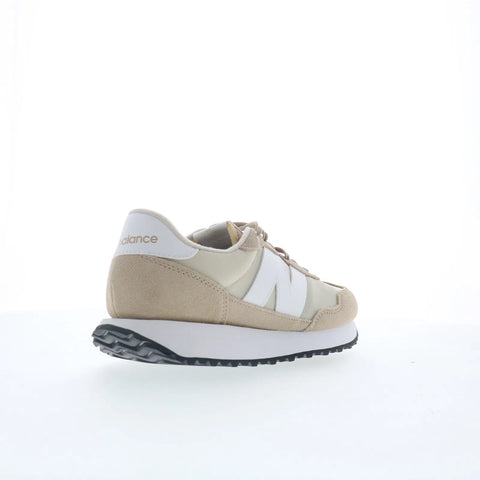 New Balance 237 WS237YB Womens Beige Suede Lace Up Lifestyle Sneakers Shoes