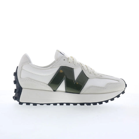 New Balance 327 WS327JWA Womens White Suede Lifestyle Sneakers Shoes