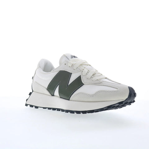 New Balance 327 WS327JWA Womens White Suede Lifestyle Sneakers Shoes