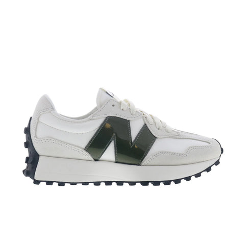 New Balance 327 WS327JWA Womens White Suede Lifestyle Sneakers Shoes