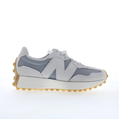 New Balance 327 WS327KAY Womens Gray Suede Lifestyle Sneakers Shoes
