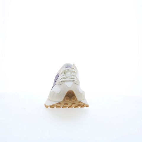 New Balance 327 WS327FTC Womens White Suede Lace Up Lifestyle Sneakers Shoes