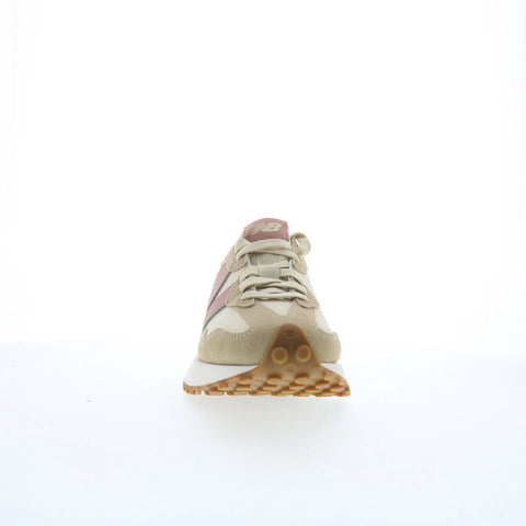 New Balance 327 WS327NKA Womens Beige Suede Lace Up Lifestyle Sneakers Shoes
