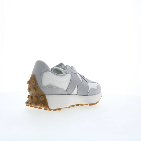 New Balance 327 WS327NKC Womens Gray Suede Lace Up Lifestyle Sneakers Shoes