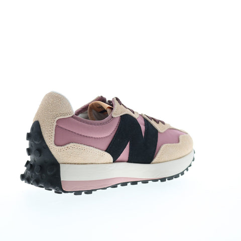 New Balance 327 WS327WE Womens Pink Suede Lace Up Lifestyle Sneakers Shoes