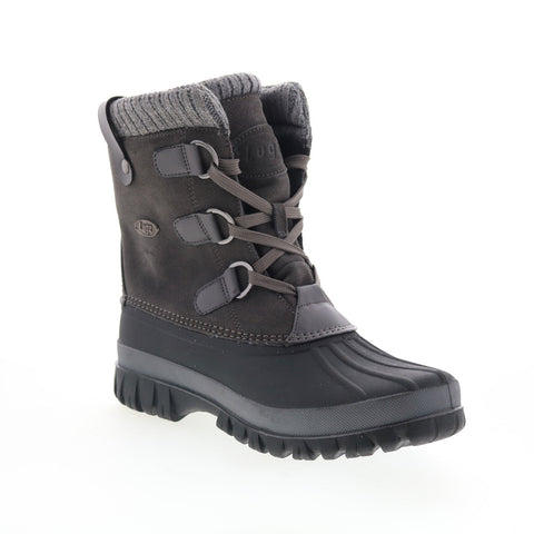 Lugz Stormy WSTORMS-0259 Womens Black Suede Lace up Casual Dress Boots