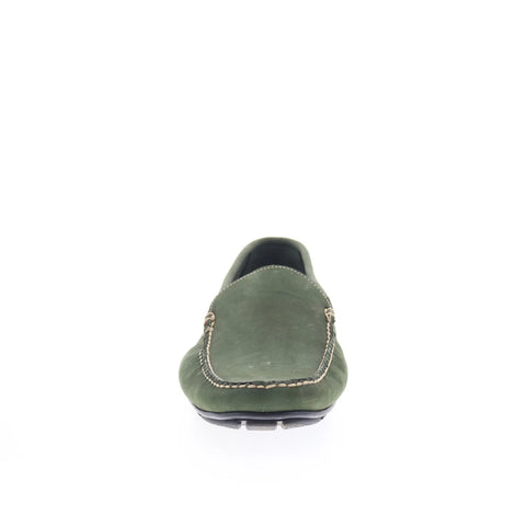 T.B. Phelps Wyatt Mens Green Nubuck Slip On Loafers & Slip Ons Casual Shoes