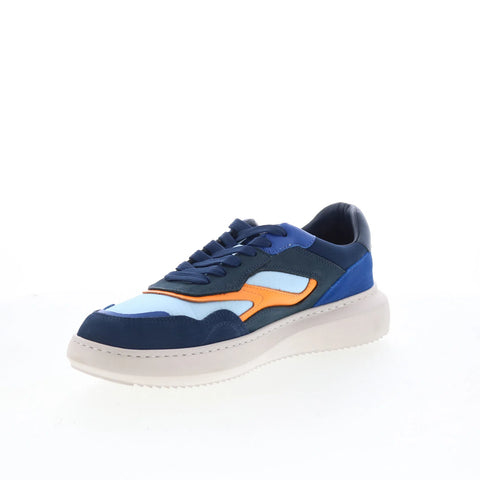 Greats Wythe WYTH01SG-NMU Mens Blue Suede Lace Up Lifestyle Sneakers Shoes