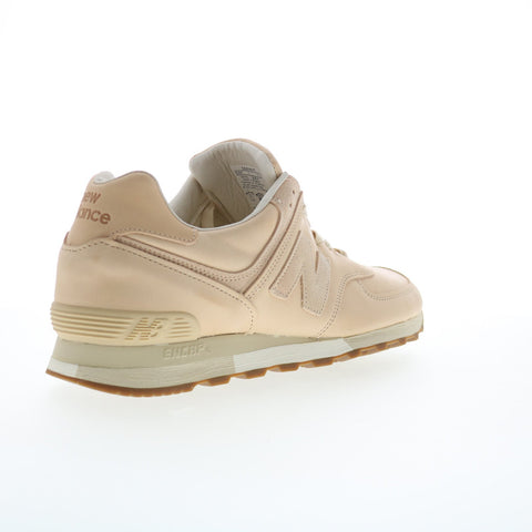 New Balance 576 X0U576VT Mens Beige Leather Lifestyle Sneakers Shoes