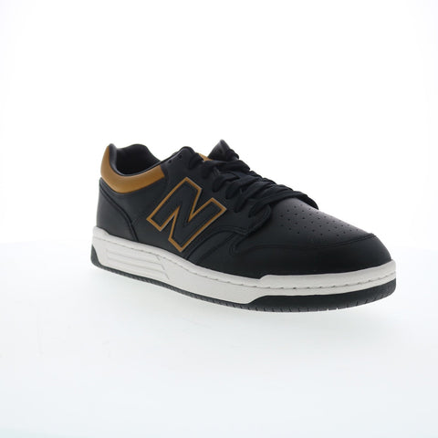 New Balance 480 XBB480LTB Mens Black Leather Lifestyle Sneakers Shoes