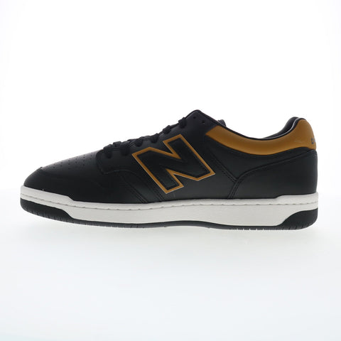 New Balance 480 XBB480LTB Mens Black Leather Lifestyle Sneakers Shoes