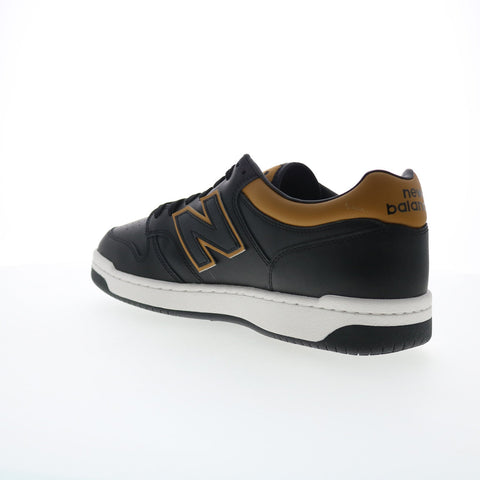 New Balance 480 XBB480LTB Mens Black Leather Lifestyle Sneakers Shoes
