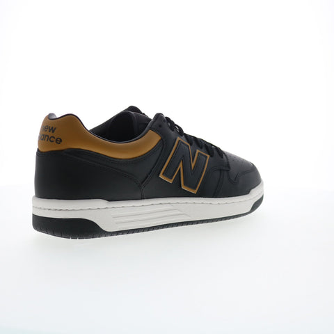New Balance 480 XBB480LTB Mens Black Leather Lifestyle Sneakers Shoes