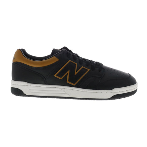 New Balance 480 XBB480LTB Mens Black Leather Lifestyle Sneakers Shoes