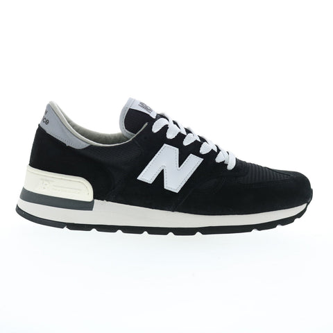 New Balance 990 XM990BK1 Mens Black Suede Lifestyle Sneakers Shoes