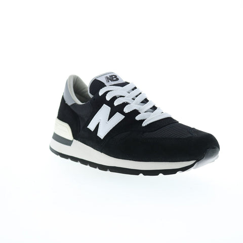 New Balance 990 XM990BK1 Mens Black Suede Lifestyle Sneakers Shoes