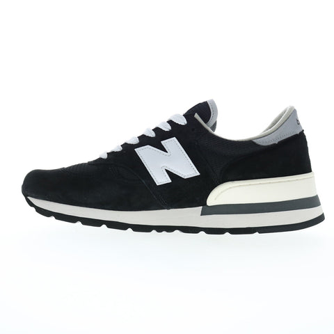 New Balance 990 XM990BK1 Mens Black Suede Lifestyle Sneakers Shoes
