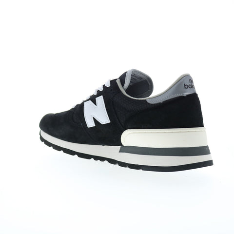 New Balance 990 XM990BK1 Mens Black Suede Lifestyle Sneakers Shoes