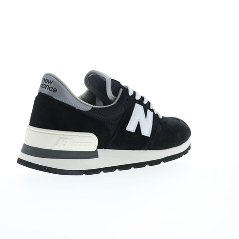 New Balance 990 XM990BK1 Mens Black Suede Lifestyle Sneakers Shoes