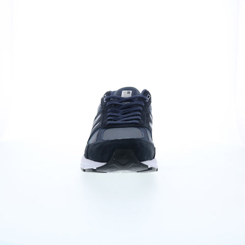 New Balance 990 XM990NV5 Mens Blue Narrow Suede Lifestyle Sneakers Shoes