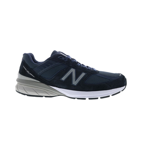 New Balance 990 XM990NV5 Mens Blue Narrow Suede Lifestyle Sneakers Shoes