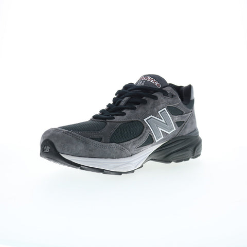 New Balance 990 XM990UA3 Mens Gray Suede Lace Up Lifestyle Sneakers Shoes