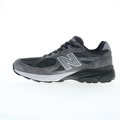 New Balance 990 XM990UA3 Mens Gray Suede Lace Up Lifestyle Sneakers Shoes