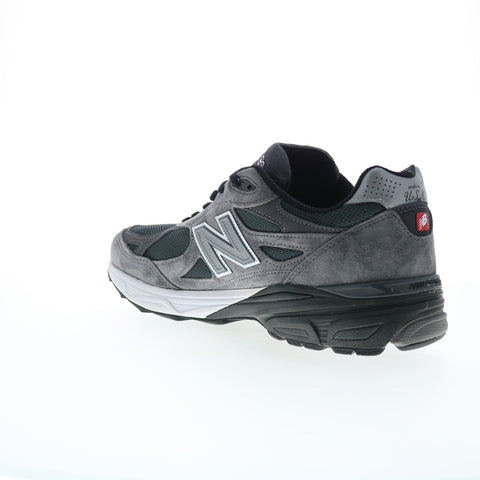 New Balance 990 XM990UA3 Mens Gray Suede Lace Up Lifestyle Sneakers Shoes