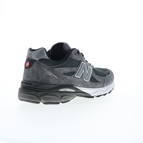 New Balance 990 XM990UA3 Mens Gray Suede Lace Up Lifestyle Sneakers Shoes