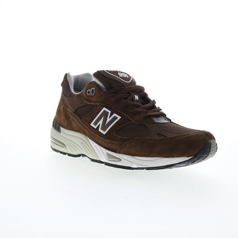 New Balance 991 XM991BGW Mens Brown Suede Lifestyle Sneakers Shoes