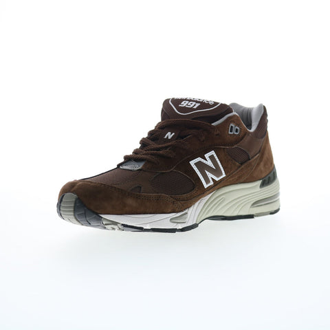 New Balance 991 XM991BGW Mens Brown Suede Lifestyle Sneakers Shoes