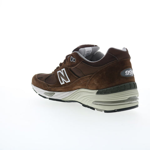 New Balance 991 XM991BGW Mens Brown Suede Lifestyle Sneakers Shoes