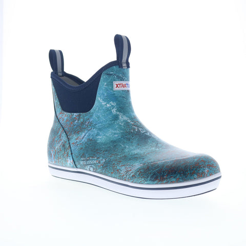 Xtratuf Mossy Oak Deck Waterproof 6" XMABMOKF Mens Blue Synthetic Fishing Boots