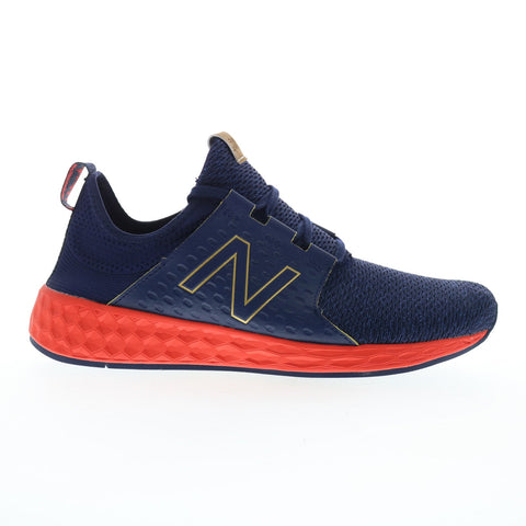 New Balance Fresh Foam Cruz XMCRZRNF Mens Blue Canvas Athletic Running Shoes
