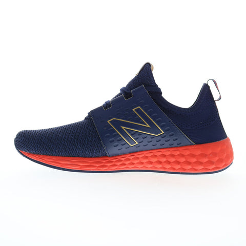 New Balance Fresh Foam Cruz XMCRZRNF Mens Blue Canvas Athletic Running Shoes