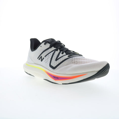 New Balance FuelCell XMFCXCW3 Mens White Wide Athletic Running Shoes