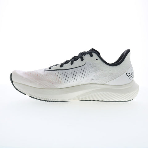 New Balance FuelCell XMFCXCW3 Mens White Wide Athletic Running Shoes