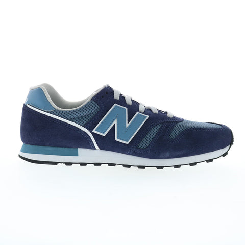 New Balance 373 XML373VA2 Mens Blue Suede Lifestyle Sneakers Shoes