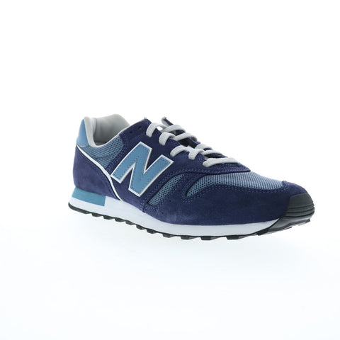 New Balance 373 XML373VA2 Mens Blue Suede Lifestyle Sneakers Shoes