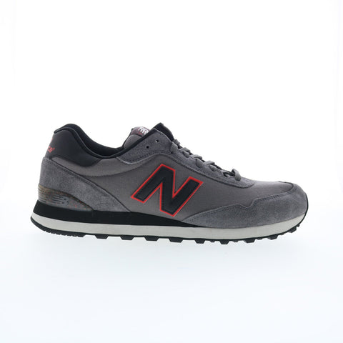 New Balance 515 XML515NBD Mens Gray Suede Lifestyle Sneakers Shoes
