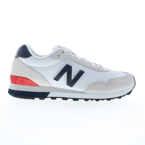New Balance 515 XML515RC3 Mens White Suede Lifestyle Sneakers Shoes