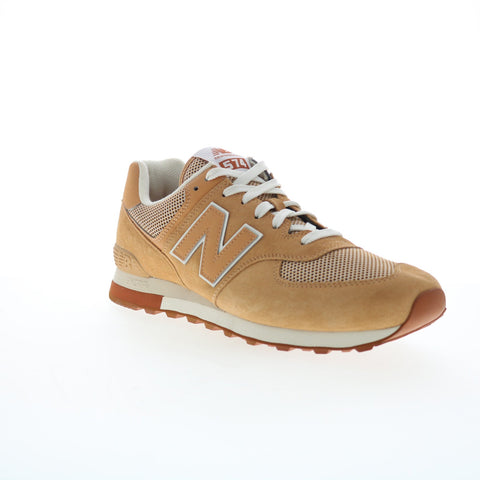 New Balance 574 XML574BT2 Mens Brown Suede Lifestyle Sneakers Shoes