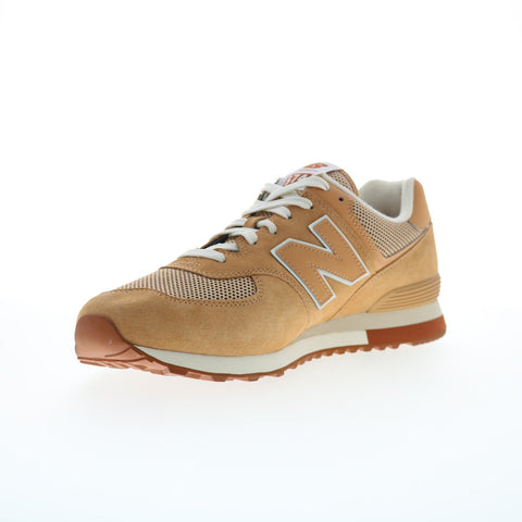 New Balance 574 XML574BT2 Mens Brown Suede Lifestyle Sneakers Shoes