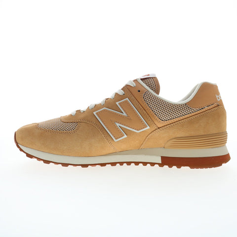 New Balance 574 XML574BT2 Mens Brown Suede Lifestyle Sneakers Shoes
