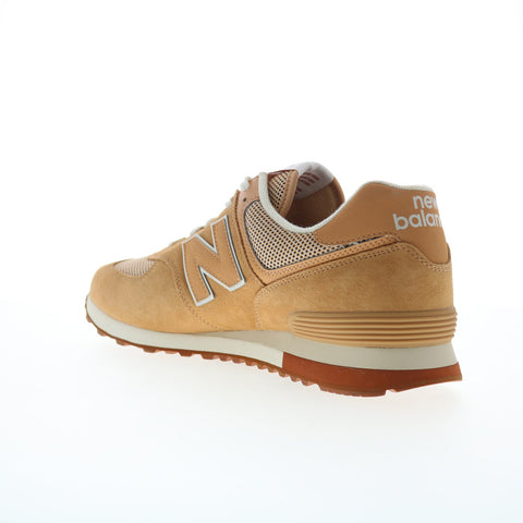 New Balance 574 XML574BT2 Mens Brown Suede Lifestyle Sneakers Shoes