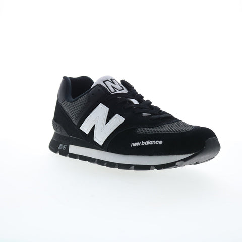 New Balance 574 XML574DGO Mens Black Suede Lifestyle Sneakers Shoes